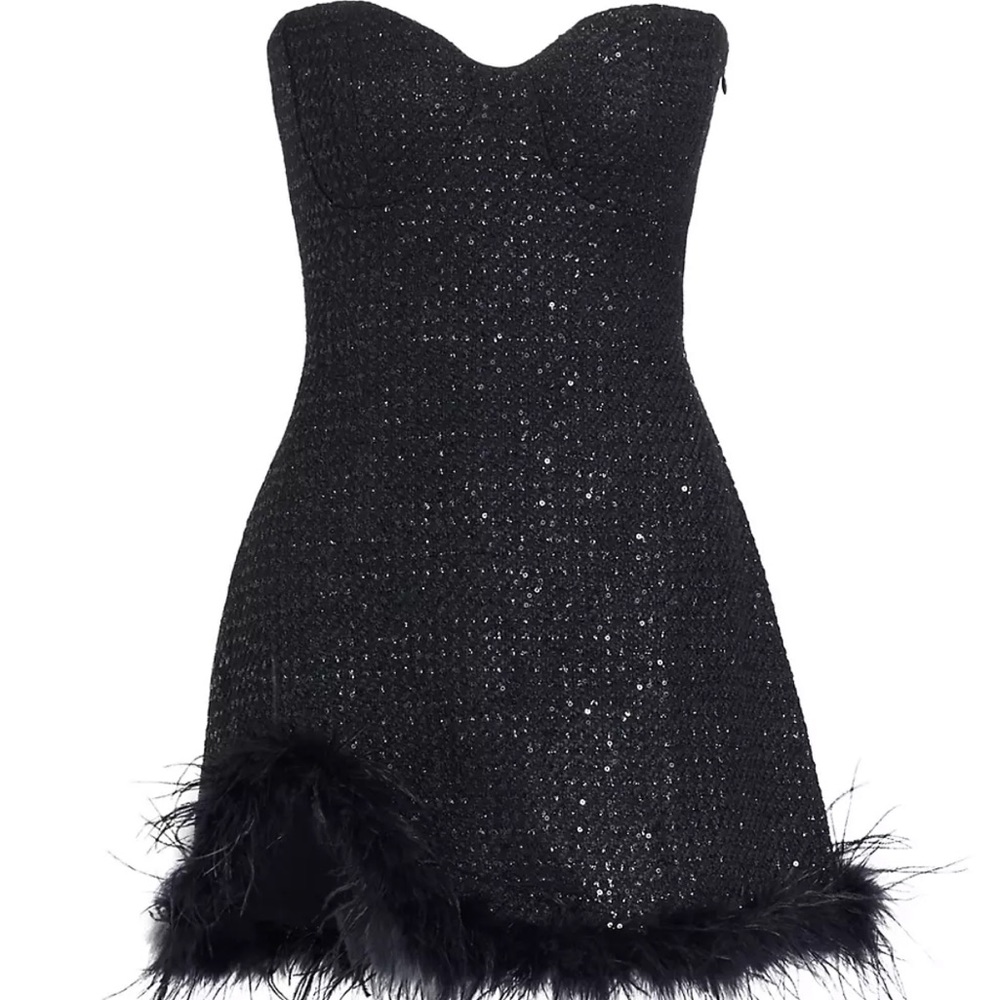 Line & dot dress worn once & dry cleaned